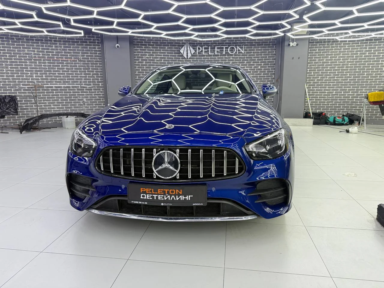 Полировка, керамика, химчистка и перекрас бампера Mercedes‑Benz E‑Class: комплексное обновление